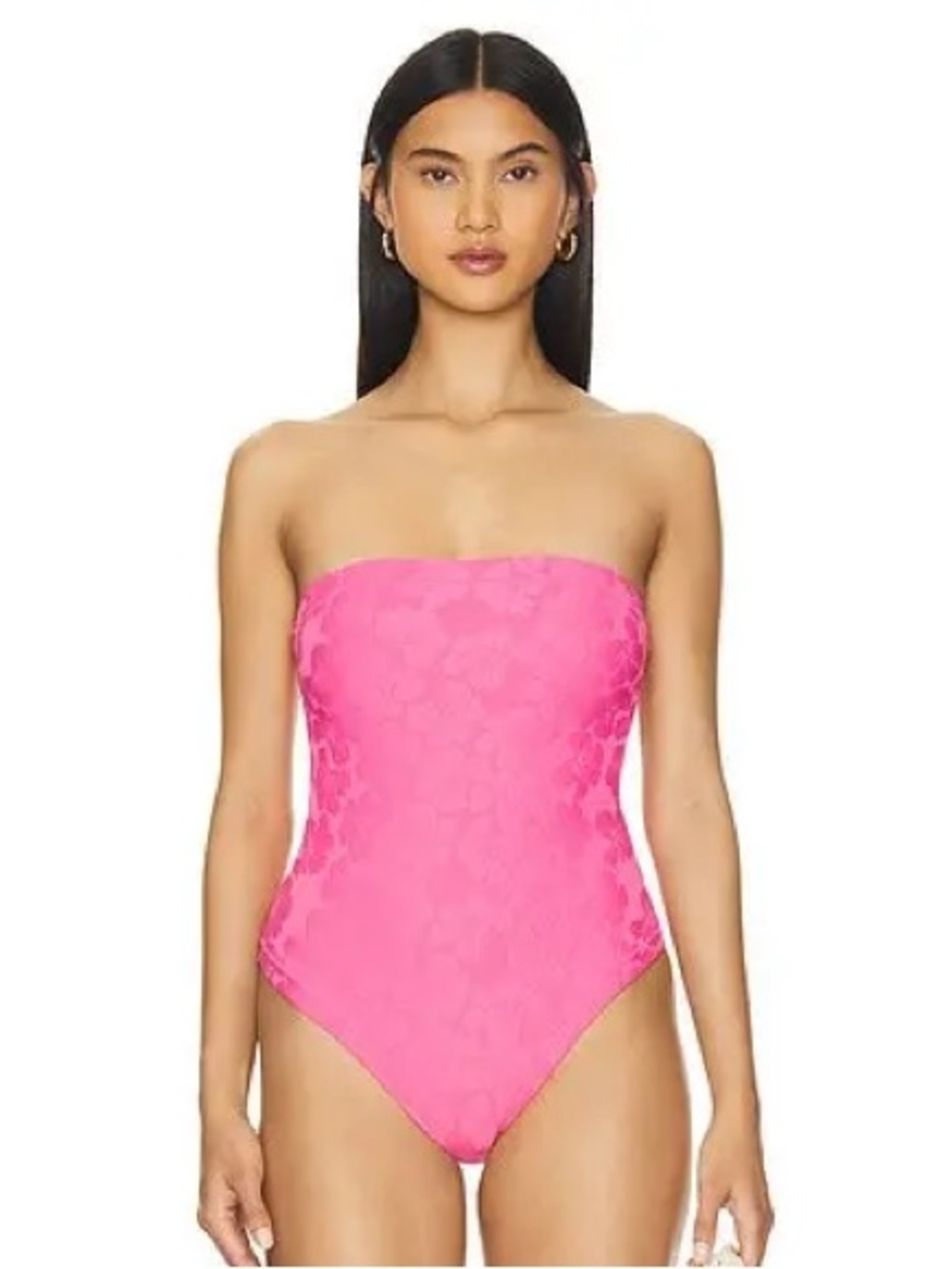 L*Space La Femme One Piece Swimsuit Size Small Pink Floral Swimwear Beach Swim